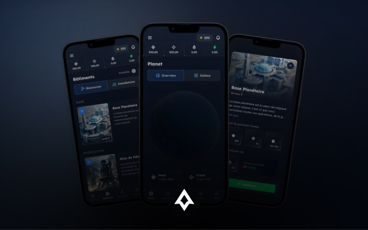 Screenshot of Astro Nova - UX/UI interface and design