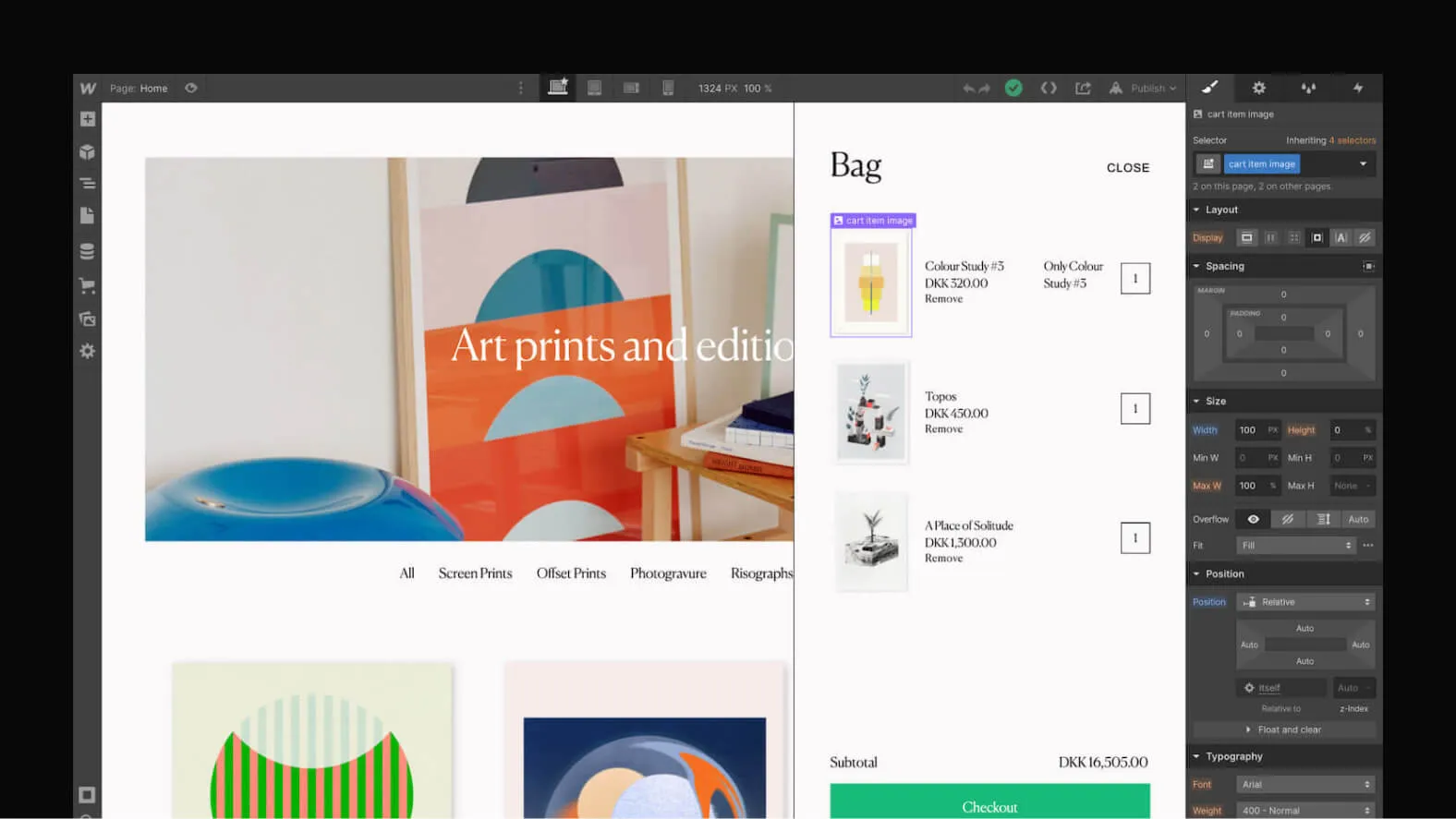 Webflow Interface