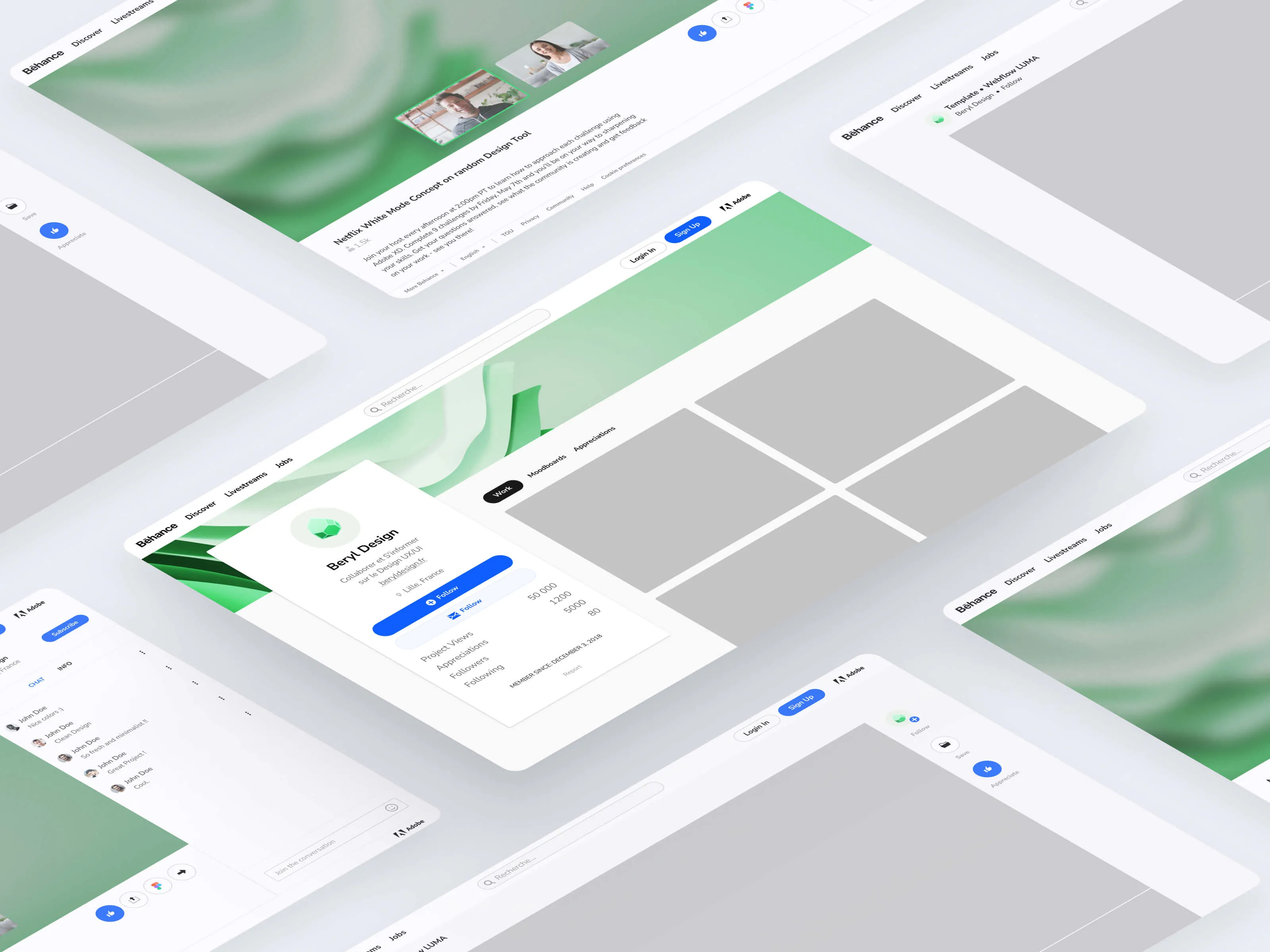 Behance Project Template Mockup