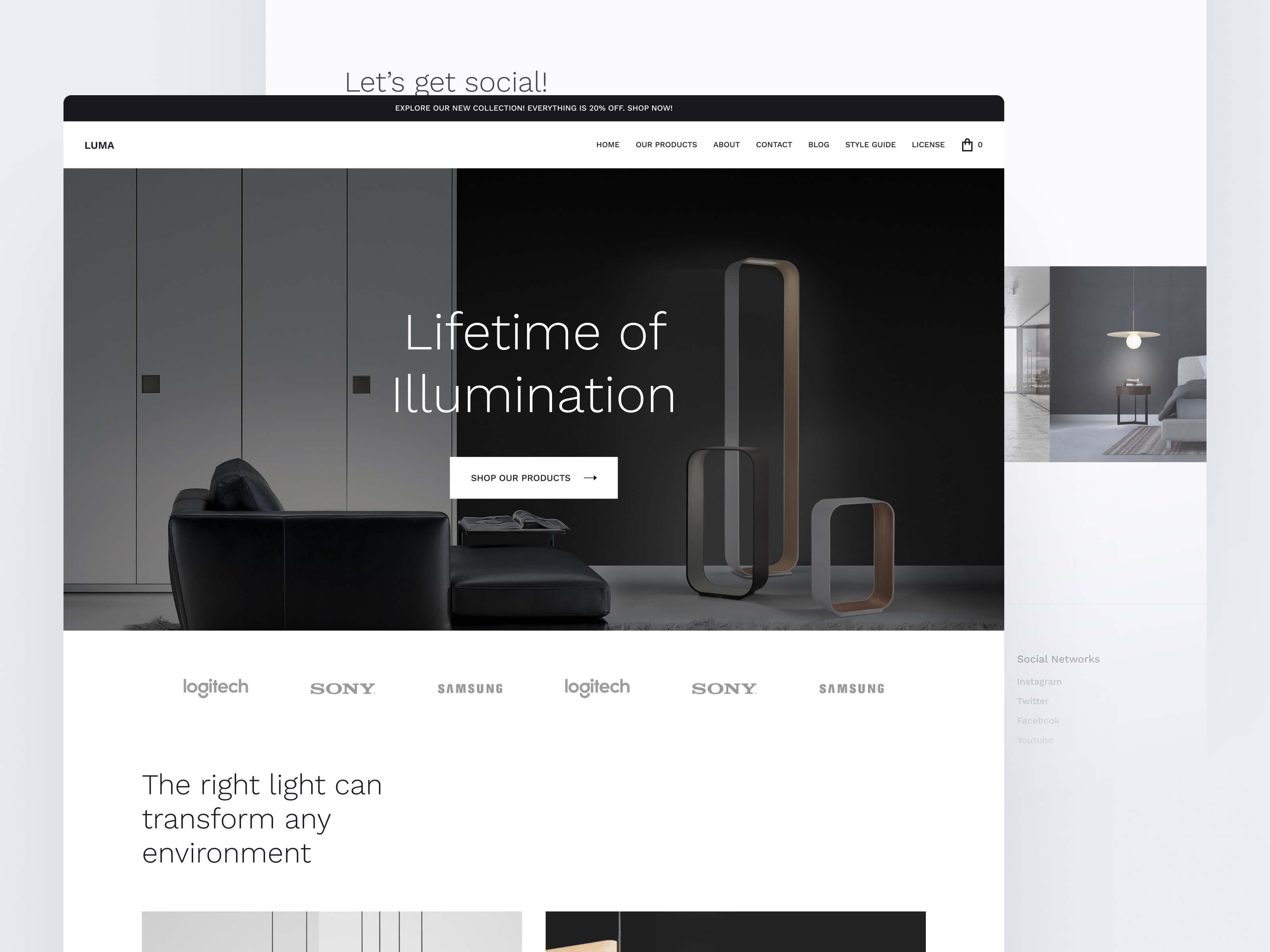 Luma Retail Website Template