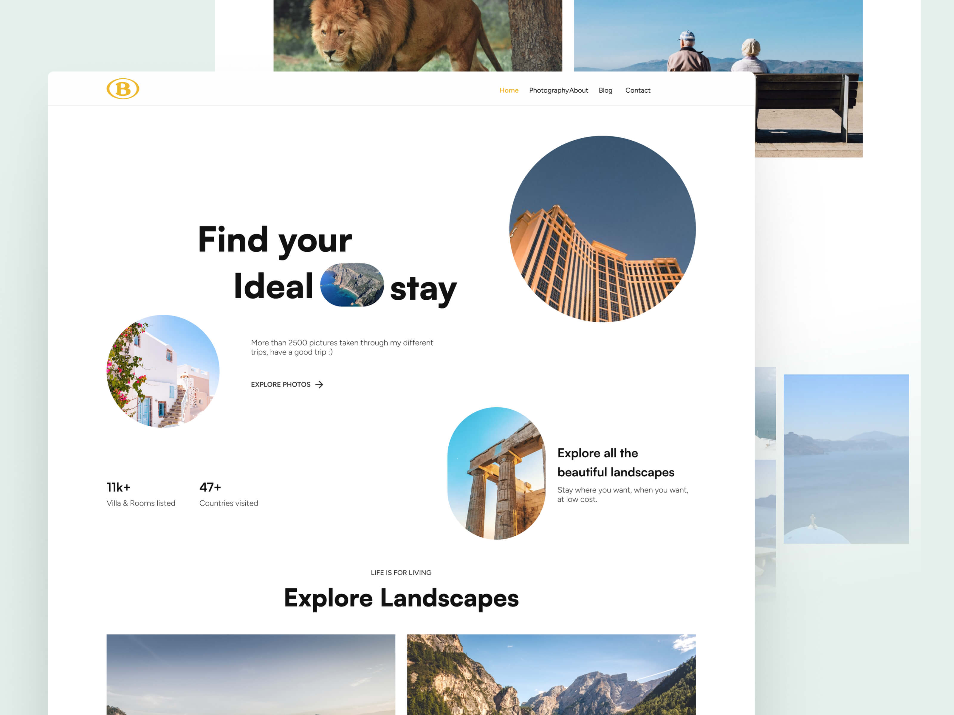 Portfolio Photo Website Template