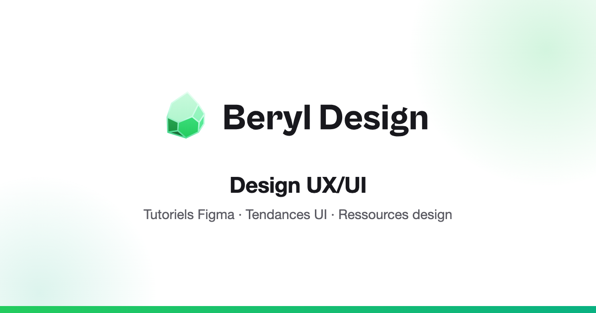 Beryl Design • Collaborer et S'informer sur le Design UX/UI